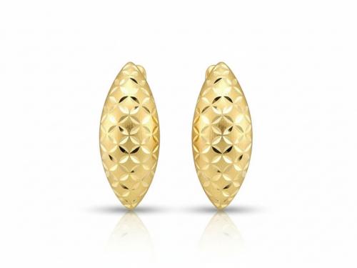 Kolczyki złote 375 9 karat blaszki satynowane angielskie zapięcie NZK18881.jpg