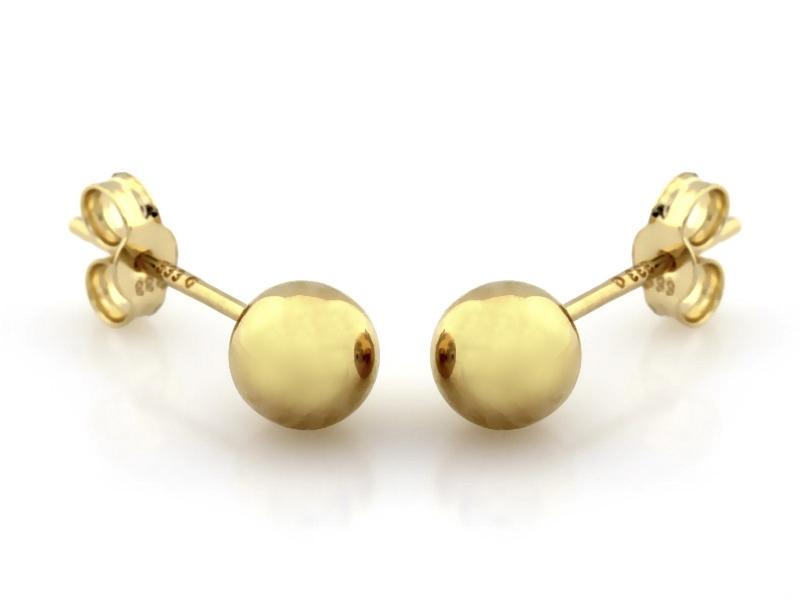Kolczyki złote kuleczki 5mm NZK17877