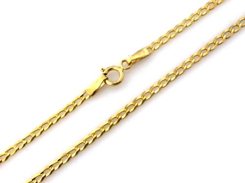 Łańcuszek złoty 375 9 karat pancerka 2,1mm NZL17847.jpg