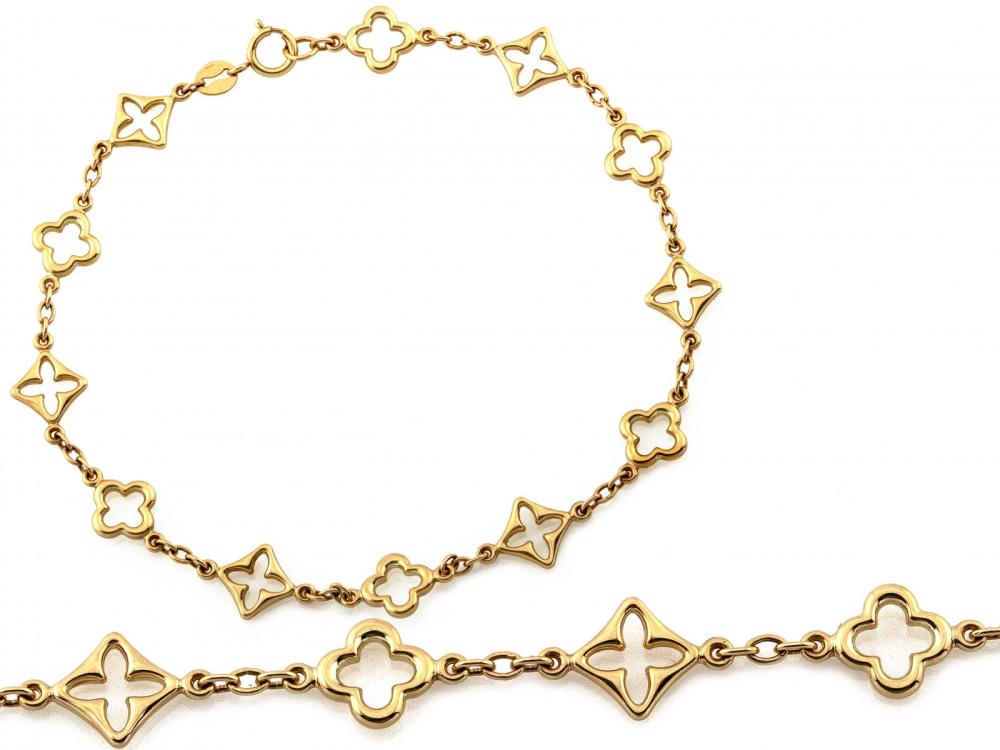 Bransoletka złota ażurowa NZB18885