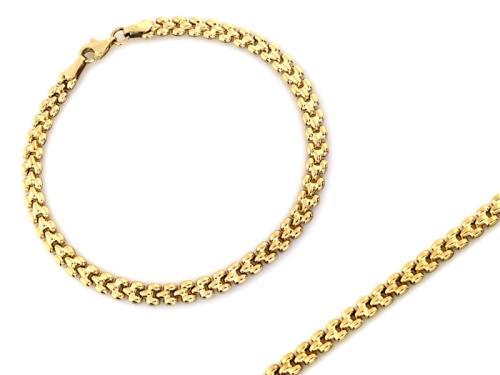 Bransoletka złota 375 9 karat efektowna elementowa NZB17911.jpg