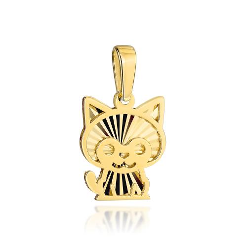 Zawieszka złota 585 14 karat kot diamentowany ZZ19005.jpg