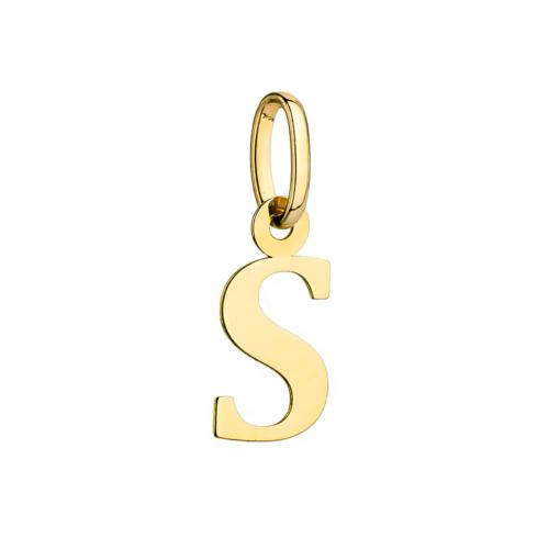 Zawieszka złota 585 14 karat literka litera S ZZ18983.jpg
