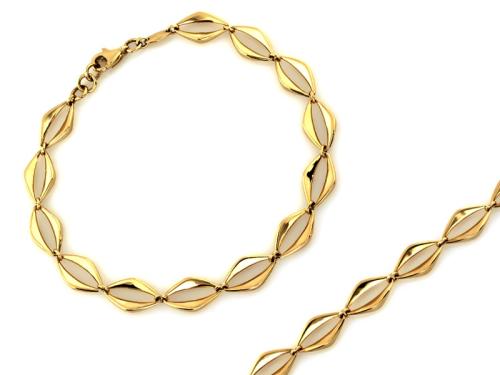 Bransoletka złota 375 9 karat elementowa z rombami NZB17912.jpg