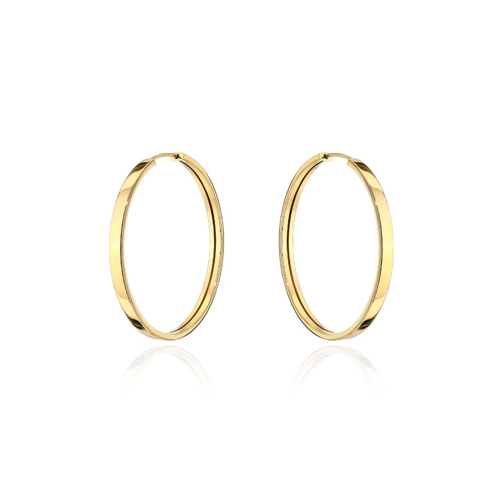 Kolczyki złote kółeczka 2,5cm ZK19046