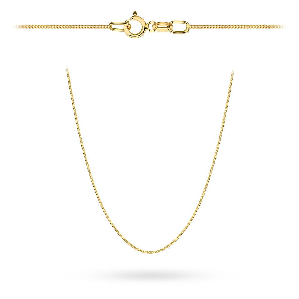 Łańcuszek złoty pancerka 0,4mm ZL19085