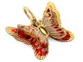 Zawieszka złota 585 14 karat motyl w czerwonych odcieniach 3D ZZ19074.1.jpg