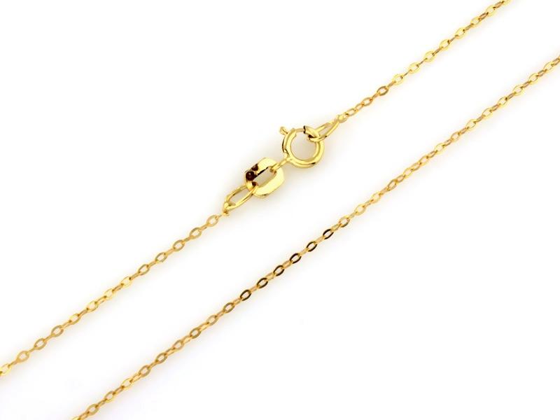 Łańcuszek złoty ankier 1,3mm NZL19063