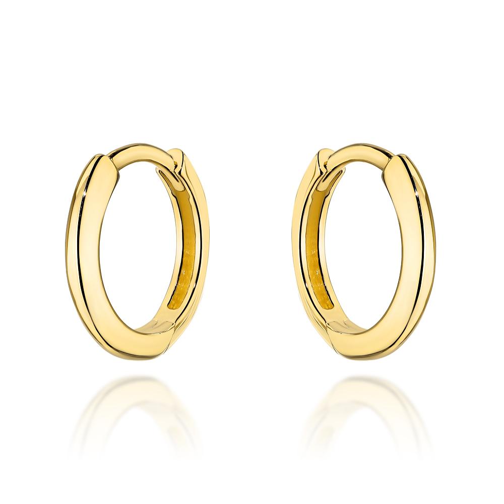 Kolczyki złote kółeczka 1 cm kreol ZK19115