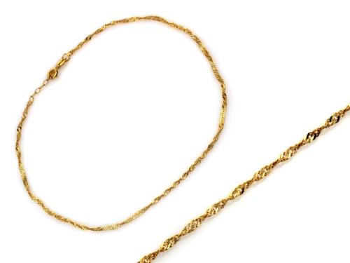 Bransoletka złota 585 14 karat singapur ZB19407.jpg