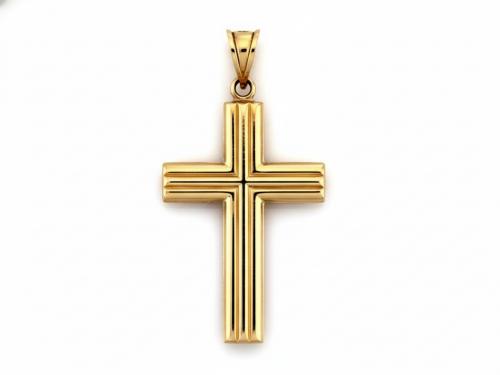Zawieszka złota 585 14 karat krzyż krzyżyk ZZ19433.jpg