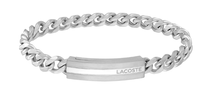 Bransoleta  Lacoste pancerka w kolorze srebra 2040091