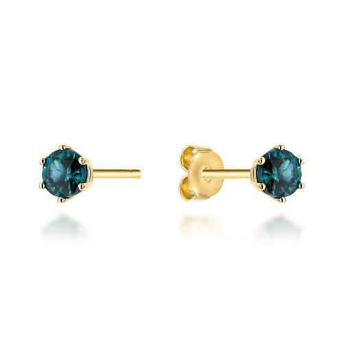 Kolczyki złote 585 14 karat na sztyfcie kamienie topaz london blue ZK19683.jpg