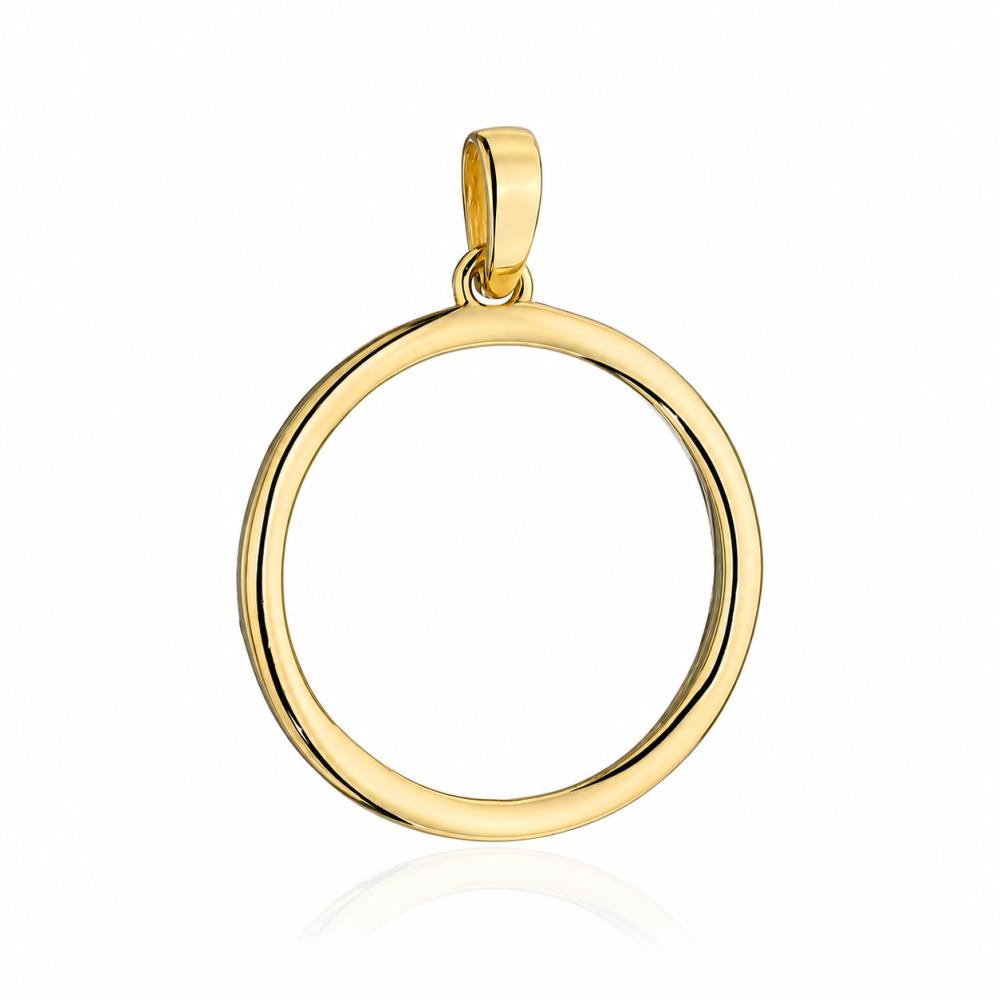 Zawieszka złota kółko ring ZZ19672