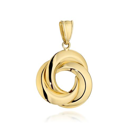 Zawieszka złota 585 14 karat potrójne kółko ZZ19665.jpg