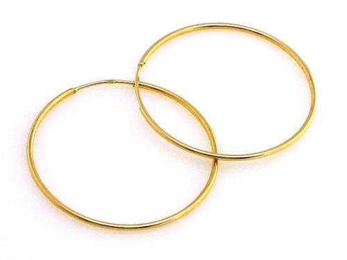 Kolczyki złote 585 14 karat kółka koła 4cm ZK19771.jpg