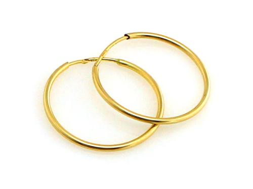 Kolczyki złote 375 9 karat koła kółka 2,5cm NZK19784.jpg