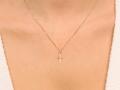 Zawieszka złota 585 14 karat krzyżyk mały diamentowany ZZ19805.1.jpg