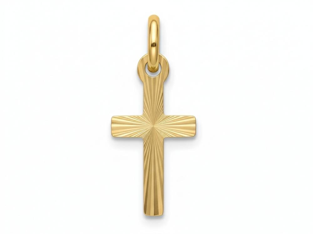 Zawieszka złota diamentowany krzyżyk ZZ19805