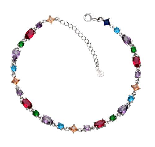 Bransoletka srebrna 925 z kolorowymi kamieniami SB20025.jpg