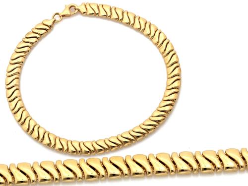 Bransoletka złota 585 14 karat ciekawy wzór ZB19996.jpg