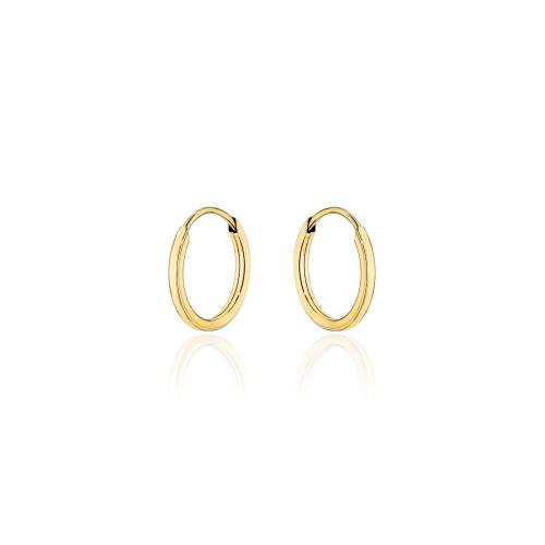 Kolczyki złote 585 14 karat kółka 1cm ZK20134.jpg