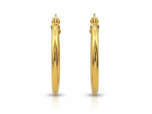 Kolczyki złote 585 14 karat kółka angielskie zapięcie 1,9cm ZK20099.jpg