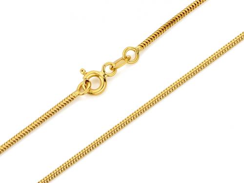Łańcuszek złoty 585 14 karat linka snake 1,4mm ZL20016.jpg