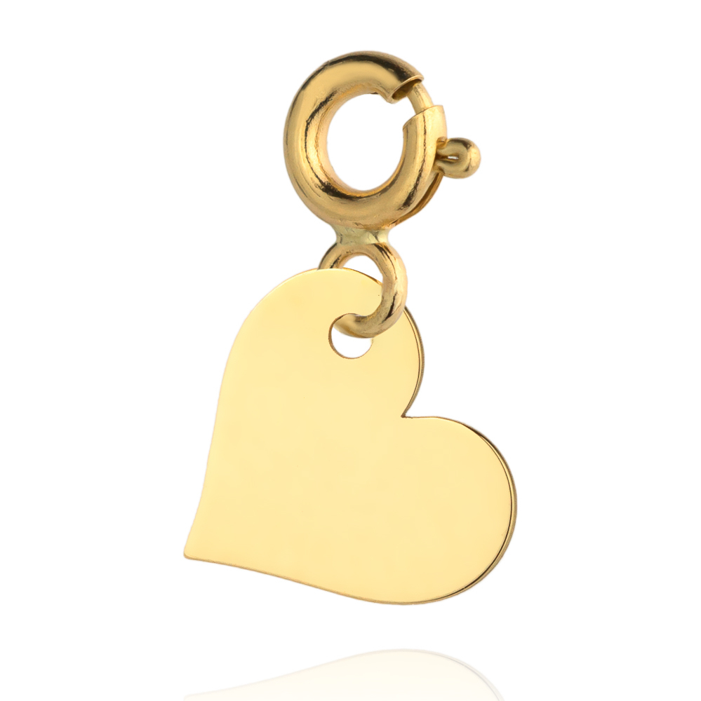 Zawieszka złota charms serduszko ZZ20125