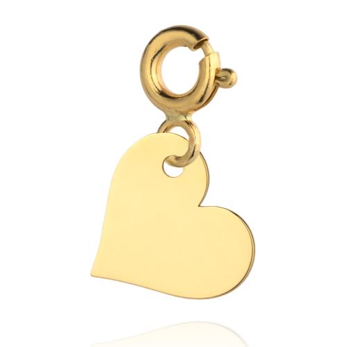 Zawieszka złota 585 14 karat charms do bransoletki serce pod grawer ZZ20125.jpg