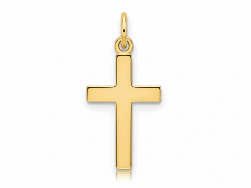 Zawieszka złota 585 14 karat krzyż krzyżyk gładki ZZ20152.jpg