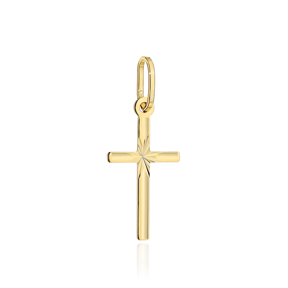 Zawieszka złota diamentowany krzyżyk ZZ20129