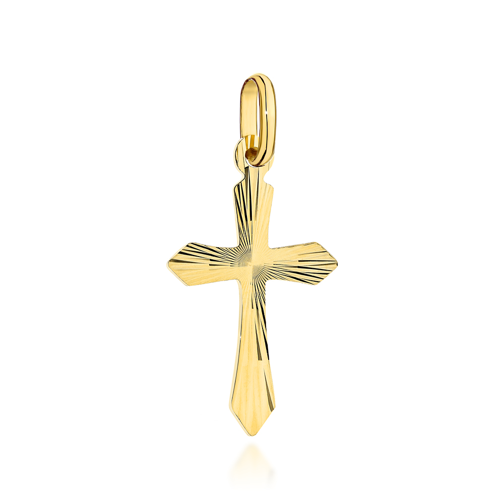 Zawieszka złota diamentowany krzyżyk ZZ20130