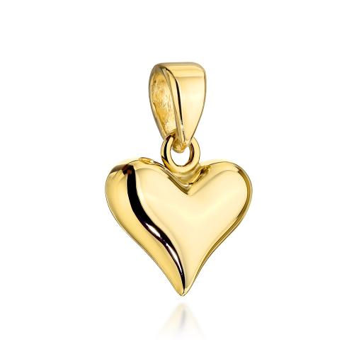Zawieszka złota 585 14 karat serce wypukłe dmuchane ZZ20123.jpg