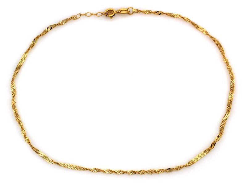 Bransoletka złota singapur 1,8mm ZB20313