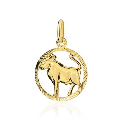 Zawieszka złota 585 14 karat znak zodiaku byk ZZ20490.jpg