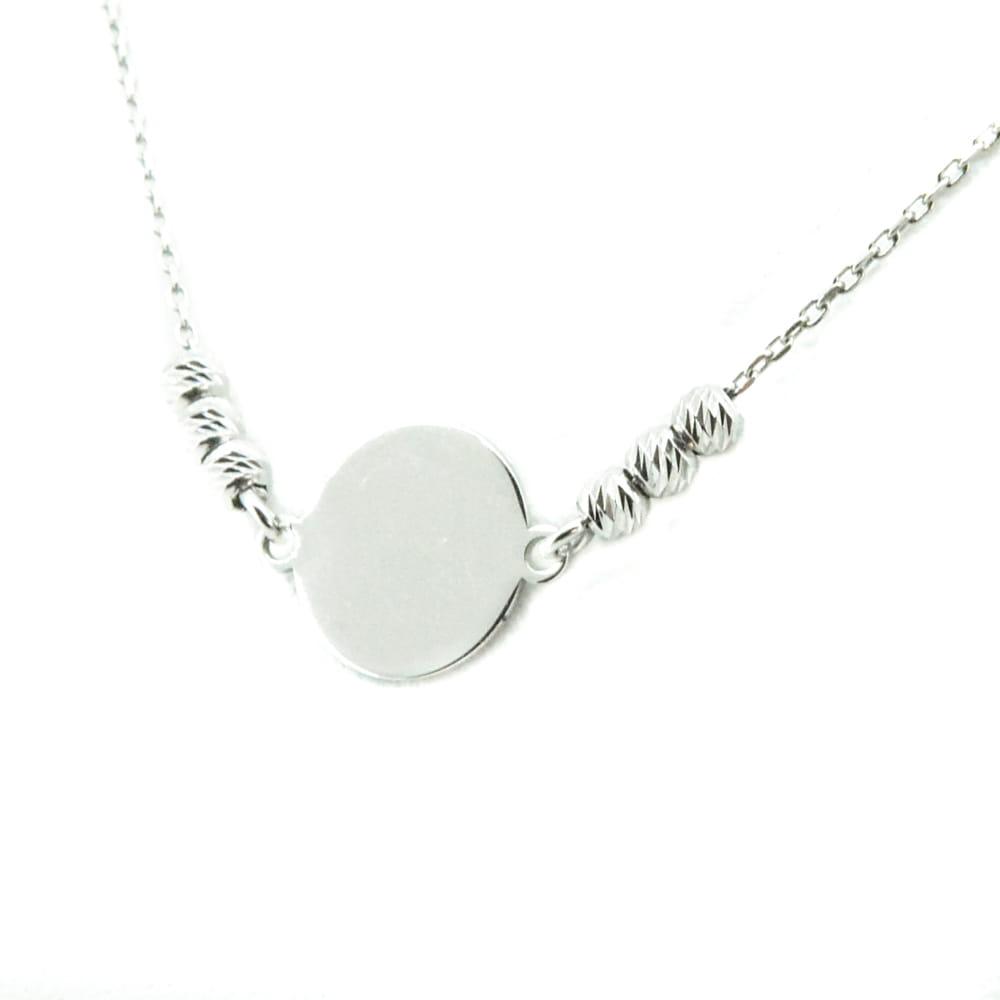 Naszyjnik srebrny kółko SN1037