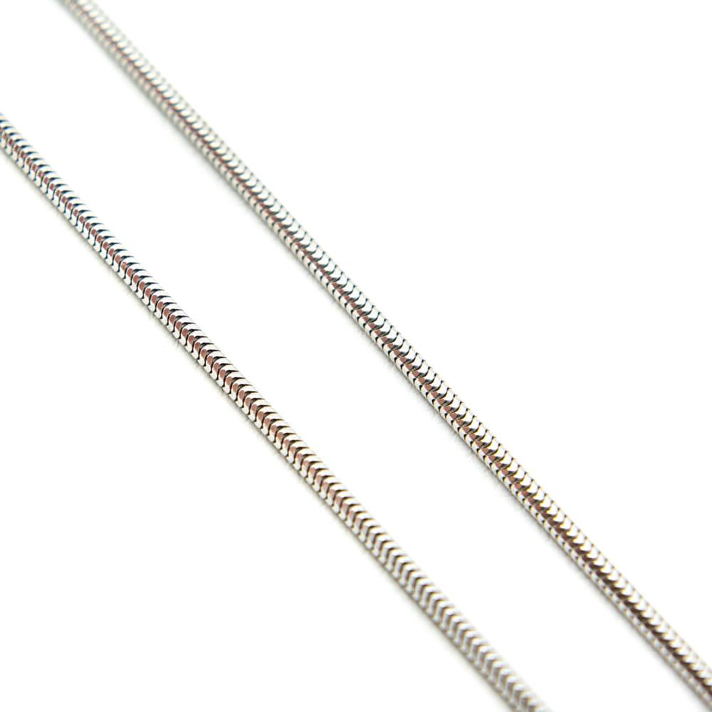 Łańcuszek srebrny snake 1,4mm rodowany SL2566
