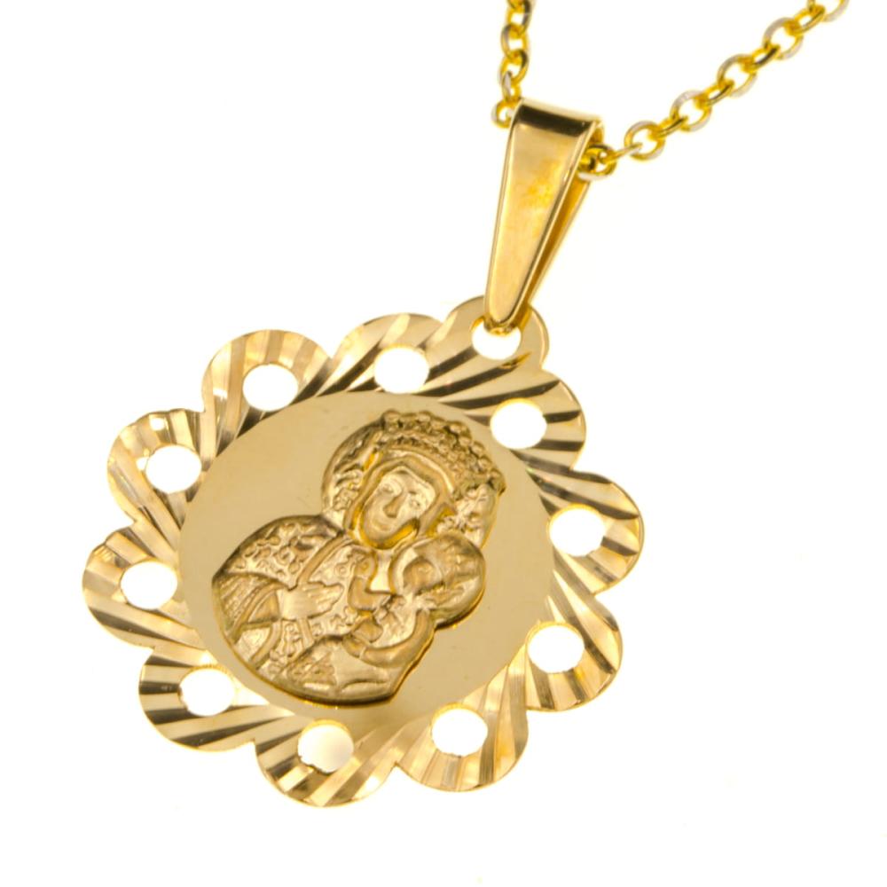 Zawieszka medalik złoty Matka Boża ZZ5532