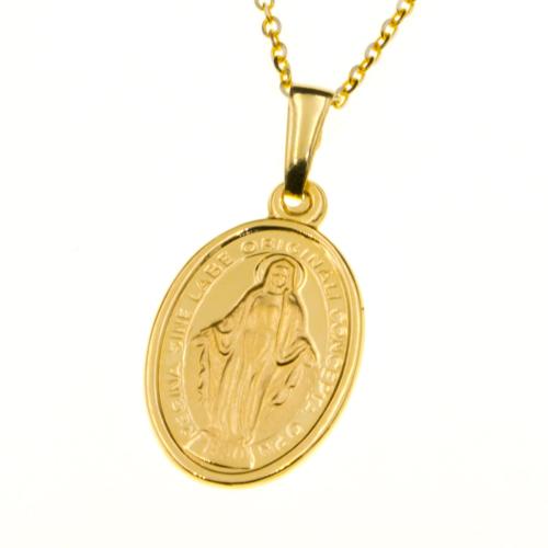 Zawieszka złota Cudowny medalik Matka Boża Niepokalana ZZ5188.jpg