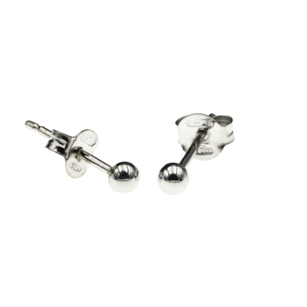 Kolczyki srebrne kulki 3mm SK5985