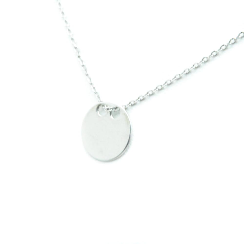 Naszyjnik srebrny kółko celebrytka SN1024