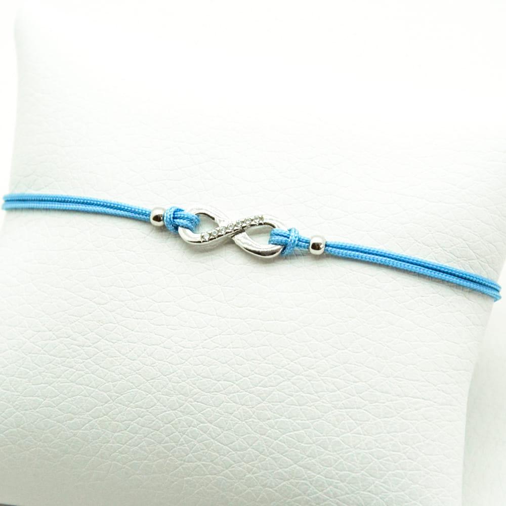 Bransoletka srebrna nieskończoność SB0898